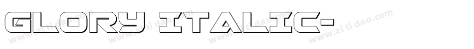 GlOrY ItAlIc字体转换